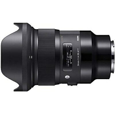 【中古】 SIGMA 単焦点広角レンズ 24mm F1.4 DG HSM | Art A015 SONY-Eマウント用 ミラーレス(フルサイズ)専用