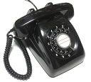 【中古】 電電公社 600-A ダイヤル式電話機 (黒電話/カラー電話) (くろ)