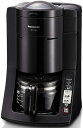 【中古】 パナソニック 沸騰浄水コーヒーメーカー 全自動タイプ 670ml ブラック NC-A56-K