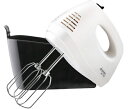【中古】 dretec(ドリテック) ハンドミキサー 泡立て器 5段階切替 アイボリー 電源コード、ビーターが収納できるケース付き