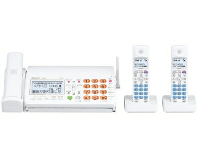 【中古】 シャープ デジタルコードレスFAX 子機2台付き 1.9GHz DECT準拠方式 UX-650CW