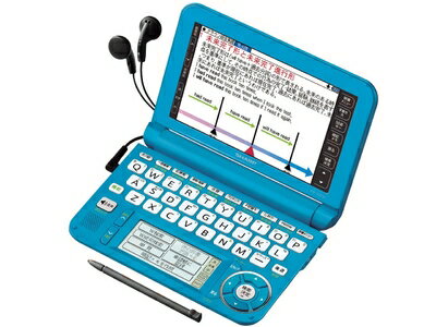 【中古】 シャープ Brain カラー電子辞書 高校生向け ブルー色 PW-G5200-A