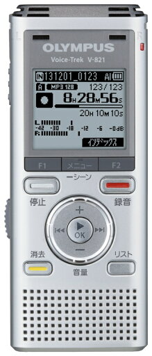 【中古】 OLYMPUS ICレコーダー VoiceTrek 2GB MicroSD対応 MP3/WMA SLV シルバー V-821 【中古】 OLYMPUS ICレコーダー VoiceTrek 2GB MicroSD対応 MP3/WMA SLV シルバー V-821