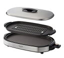 【中古】 パナソニック ホットプレート 2枚タイプ 平面+焼肉 シルバー NF-W200-S