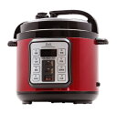 【中古】 D&S ディーアンドエス 食材を入れてタイマーを押すだけ簡単調理電気圧力鍋 4.0L レッド ほったらかし電気圧力鍋 手軽に圧力調理 タイマー機能付き...