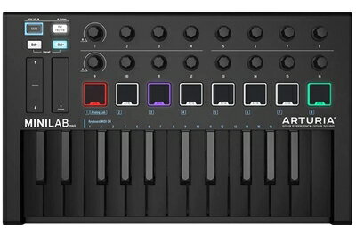 【中古】 Arturia アートリア/MiniLab MKII Deep Black Edition 25鍵盤MIDIキーボード (MINILAB MK2)
