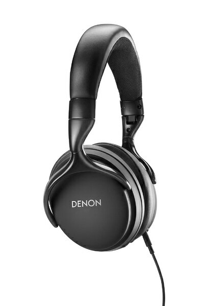 【中古】 デノン Denon AH-D1200 ヘッドフォン ハイレゾ対応 密閉ダイナミック型 オーバーヘッド リモートケーブル 付属 ブラック AH-D1200-BK