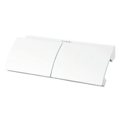 【中古】 SANEI ダブルぺーパーホルダー 片手でペーパーカット ペーパーを2個収納 ホワイト W3801-W