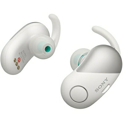【中古】 ソニー 完全ワイヤレスノイズキャンセリングイヤホン WF-SP700N : Amazon Alexa搭載 Bluetooth対応 左右分離型 防滴仕様 2018年モデル ホワイト WF-SP700N WM