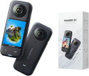 【中古】 Insta360 X3 360度 アクションカメラ 5.7K撮影 プレビュースクリーン搭載 手ブレ補正対応