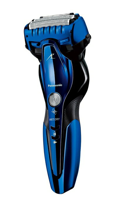 【中古】 パナソニック ラムダッシュ メンズシェーバー 3枚刃 お風呂剃り可 青 ES-CST8Q-A