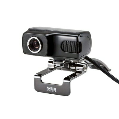 【中古】 サンワサプライ WEBカメラ USB接続 Full HD対応500万画素 ケーブル長3mタイプ マイク内蔵 Skype対応 CMS-V40BK-3