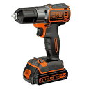 【中古】 ブラックアンドデッカー(BLACK+DECKER) 自動 ドリルドライバー DIY 電動工具 穴あけ 締付工具 自動停止 センサー付き 18V 1.5...
