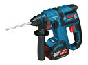 【中古】 Bosch Professional(ボッシュ) SDSプラス 18V コードレスハンマードリル (5.0Ahバッテリー2個・充電器・キャリングケース...