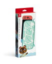 【中古】 【任天堂純正品】Nintendo Switchキャリングケース あつまれ どうぶつの森エディション 〜たぬきアロハ柄〜(画面保護シート付き)