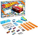 【中古】 ホットウィール(Hot Wheels) アドベンチャー ギフトセット 【ベーシックカー6台 レール ステッカー入り】 GWN96