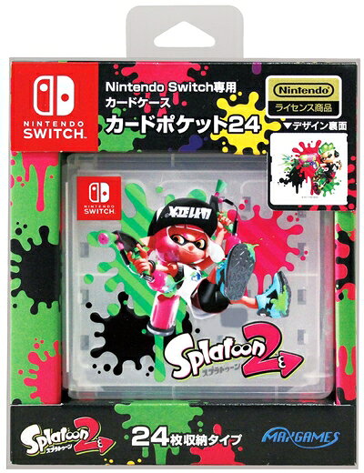 【中古】 【任天堂ライセンス商品】Nintendo Switch専用カードポケット24 スプラト...