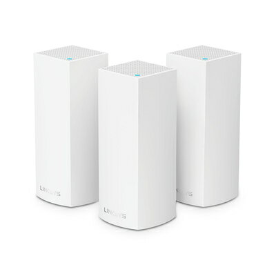 【中古】 Linksys(リンクシス) WHW0303 WiFi 5ホールホームメッシュシステム: トライバンド(867+867+400 Mbps)無線LANルーター3台パック(付き) - PS5、iPhone動作確認済、スマートテレビの接続用