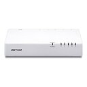 【中古】 バッファロー BUFFALO 10/100Mbps対応 プラスチック筺体 電源内蔵 5ポート ホワイト スイッチングハブ LSW4-TX-5NP/WH...