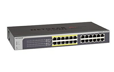【中古】 【メーカ生産終了品】NETGEAR ラックマウント型 アンマネージプラス スイッチングハブ JGS524PE ギガビット 24ポート (PoE 12ポート 100W) VLAN QoS 省電力
