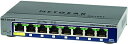 【中古】 NETGEAR レイヤー2スマートスイッチ ギガビット8ポートVLAN QoS ACL LAG PoE受電 マグネット付属 GS108T-200JPS