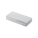 【中古】 エレコム スイッチングハブ 8ポート 10/100Mbps マグネット付き 電源内蔵 EHC-F08PN-JW