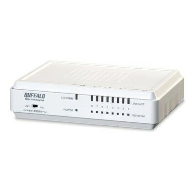 【中古】 BUFFALO Giga対応 スイッチングHub LSW4-GT-8EP/WH 【中古】 BUFFALO Giga対応 スイッチングHub LSW4-GT-8EP/WH