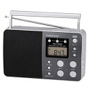 【中古】 オーム電機AudioComm DSPポータブルラジオ ラジオNIKKEI/AM/FM/ワイドFM対応 防災ラジオ 置き型 グレー RAD-T550N ...