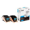 【中古】 EPSON LPC3T31CPV環境推進トナー シアン Mサイズ 2本パック EP-TNLPC3T31CPVJ