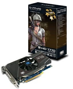 【中古】 SAPPHIRE Radeon ビデオカード HD7770 1G GDDR5 PCI-E HDMI/DVI-I/DUAL MINI DP SAHD777-1GD5R0