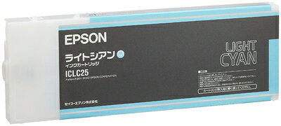 【中古】 EPSON ICLC25 インクカートリッジ ライトシアン 29.4 x 11.6 x 2.6 cm