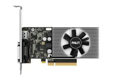【中古】 Palit GeForce GT1030, 2GB DDR4, PCIe3, DVI, HDMI, 1379MHz, Low Profile (No Bracket)