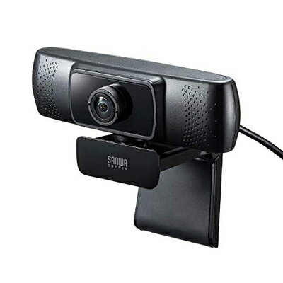 【中古】 サンワサプライ 会議用ワイドレンズWEBカメラ USB接続 150°超広角 マイク内蔵 Skype対応 ブラック CMS-V43BK