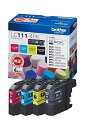 【中古】 ブラザー工業 【brother純正】インクカートリッジ4色パック LC111-4PK 対応型番:MFC-J877N、MFC-J727D/DW、DCP-...