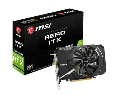 【中古】 MSI GeForce RTX 2060 AERO ITX 6G OC グラフィックスカード [国内正規流通品]