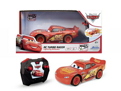 【中古】 Jada Disney Cars RC Turbo Racer Lightning McQueen リモートコントロール ライトニング マ..
