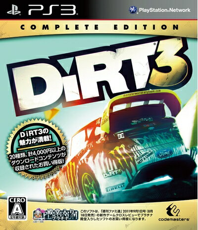 【中古】 DiRT 3 コンプリートエディション - PS3 【中古】 DiRT 3 コンプリートエディション - PS3