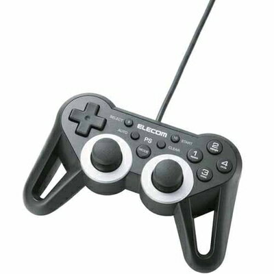 【中古】 ELECOM PS3 USBゲームパッド 12ボタン 振動 連射 高耐久 ブラック JC-GMU3312SPBK