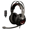 【中古】 HyperX Cloud Revolver ゲーミング ヘッドセット PC Xbox One1 PS4 Wii U Mac モバイル2対応 50mmドライバー オーディオコントロールボックス レッド HX-HSCR-BK/AS
