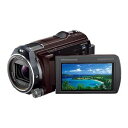 【中古】 SONY ビデオカメラ HANDYCAM PJ630V 光学12倍 内蔵メモリ64GB ボルドーブラウン HDR-PJ630V-T(2)
