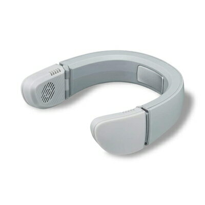 【中古】 ドウシシャ 携帯扇風機 ネックファン ハイブリッド式 Tempo(テンポ) 2電源対応(充電式 USB) グレー