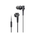 【中古】 ソニー イヤホン 重低音モデル MDR-XB75AP : カナル型 リモコン・マイク付き ブラック MDR-XB75AP B