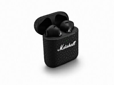 【中古】 Marshall 完全ワイヤレスイヤホン Minor ? ブラック aptX対応/Qi充電対応/通話対応 【国内正規品】
