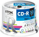 【中古】 TDK データ用CD-R 700MB 48倍速対応 カラーリング5色ミックスディスク 50枚スピンドル CD-R80CRMX50PE