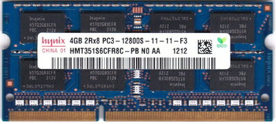 【中古】 Hynix 4GB PC3-12800 DDR3 1600MHz non-ECC Unbuffered HMT351S6CFR8C-PB [並行輸入品]