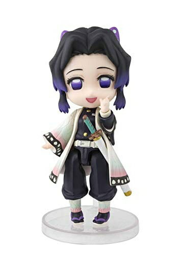 【中古】 Figuarts mini 鬼滅の刃 胡蝶しのぶ 約90mm PVC・ABS製 塗装済み可動フィギュア