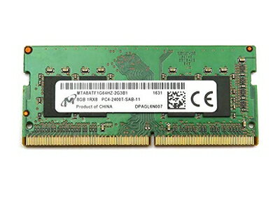 【中古】 Micron 8GB DDR4 PC4-2400T 260pin So-Dimm ノートパソコンメモリ MTA8ATF1G64HZ-2G3B1