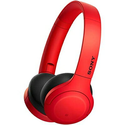 【中古】 ソニー ワイヤレスヘッドホン WH-H810 : ハイレゾ対応 / Amazon Alexa搭載 / bluetooth / 最大30時間連続再生 / ハイレゾ相当アップスケーリング対応 タッチセンサー搭載 小型・軽量 2019年モデル / マイク付き/ 360 Reality Audio認定モデル レッド WH-H8