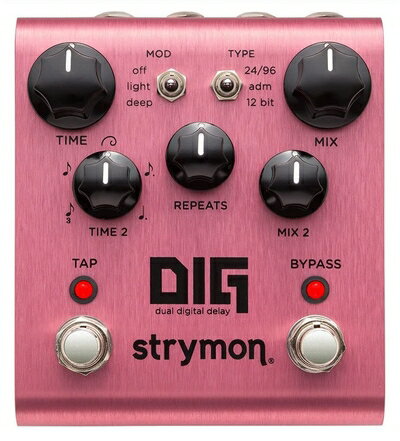 【商品名】Strymon　『DIG』 Dual Digital Delay [国内正規品]（中古品）中古品の特性上、外箱,取り扱い説明書等は基本的には付属いたしません。商品として問題があるものではございません、使用可能品となります。また、商品名に【付属、○○付き、特典】等の記載があっても中古品の場合は基本的にこれらは付属致しません。当店の中古品につきましては商品チェックの上、動作に問題がないものを取り扱っております。ご安心いただきました上でご購入ください。保証等の記載がある場合がございますが、中古品となりますためメーカー保証の対象外となります。あらかじめご承知おきください。【ご注文〜発送完了までの流れ】ご注文は24時間365日受け付けております。ご注文後いただきました後に当店から注文確認メールが送信されます。発送までの期間といたしましては、ご決済完了後より2〜5営業日となります。発送完了後に発送通知番号記載のメールが送付されます。【ご注意事項】当店はお客様都合によるご注文・ご決済後のキャンセル・返品はお受けしておりません。ご承知おきのうえご注文をお願いいたします。当店は一部商品を他モール等と併売させていただいております。完売の際はご連絡させていただきます。予めご承知おきのほどお願いいたします。掲載されております画像はイメージとなります。実際の商品とは色味等異なる場合がございますため、予めご承知おきください。