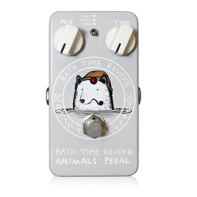  Animals Pedal (アニマルズペダル) Bath Time Reverb / 3種類のリバーブ (ホール、ルーム、スプリング) を選択可能